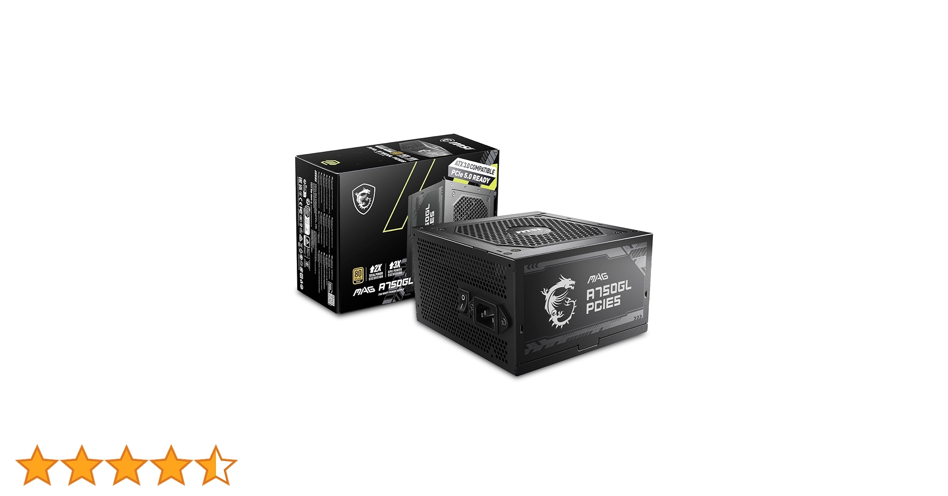 電源ユニット MSI MAG A750GL PCIE5 MAG A750GL PCIE5 | Power Supply | Overflow With Power